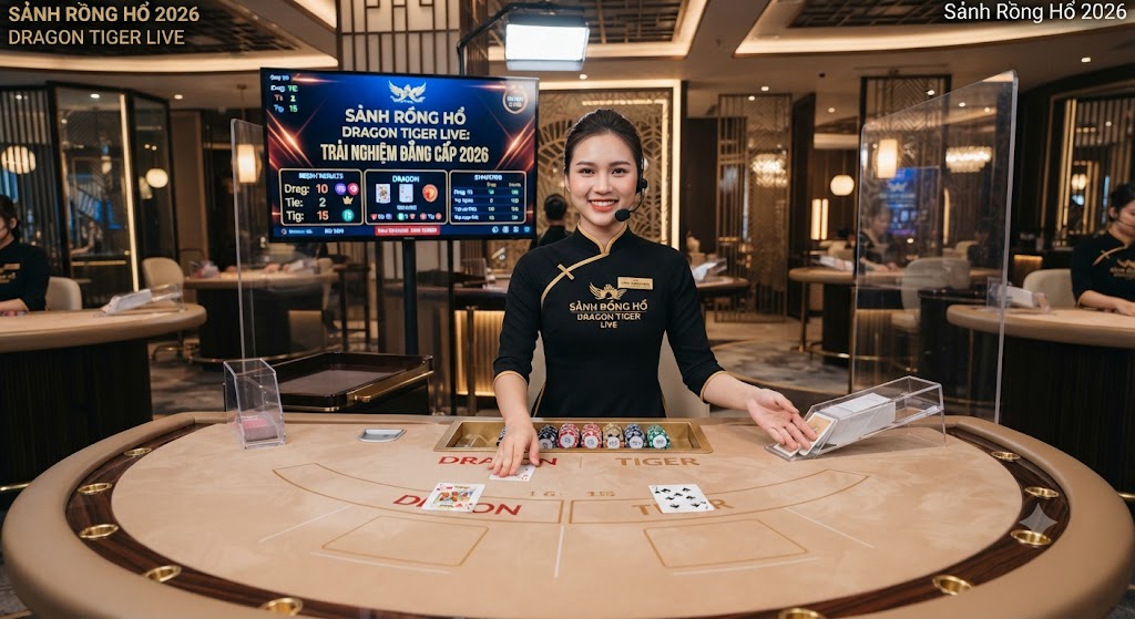 sảnh rồng hổ dragon tiger với dealer trực tiếp