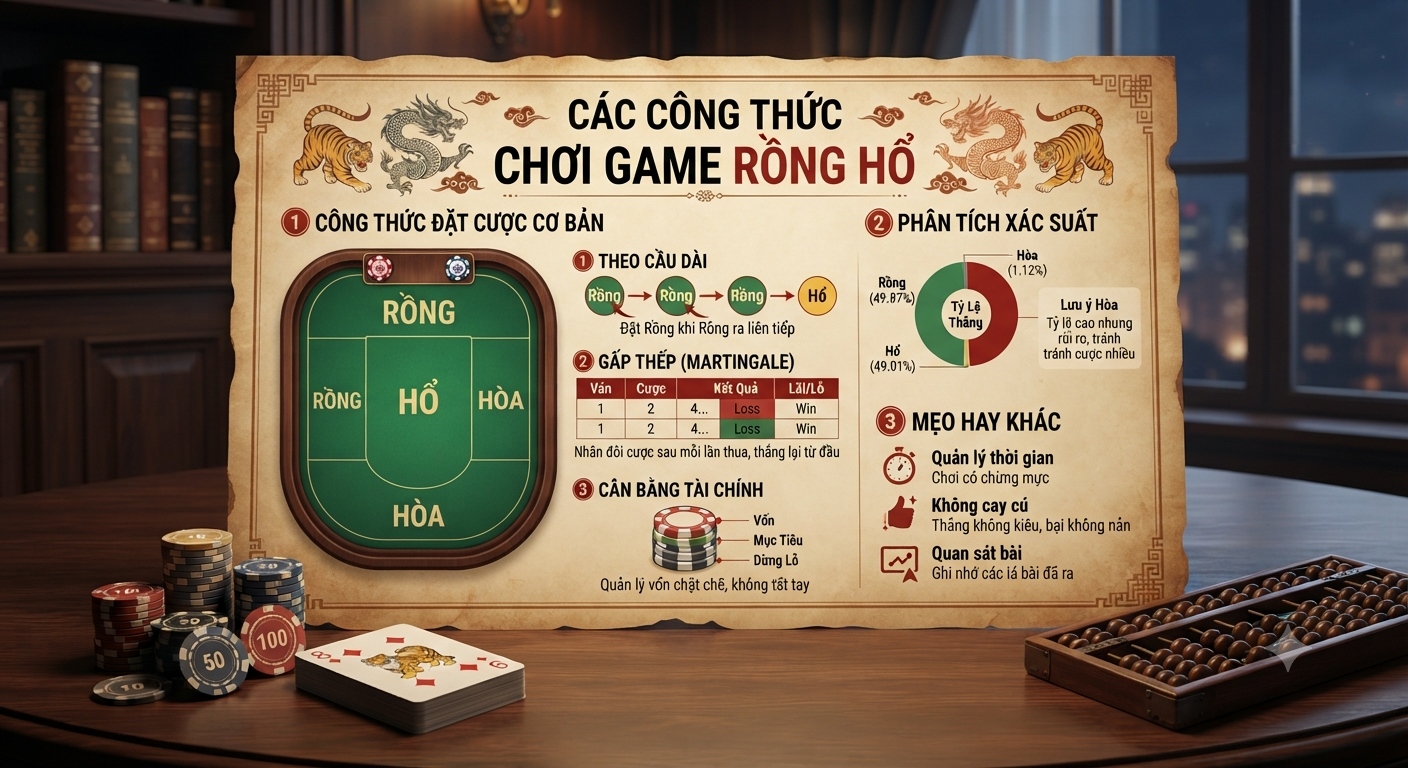 các công thức chơi game rồng hổ
