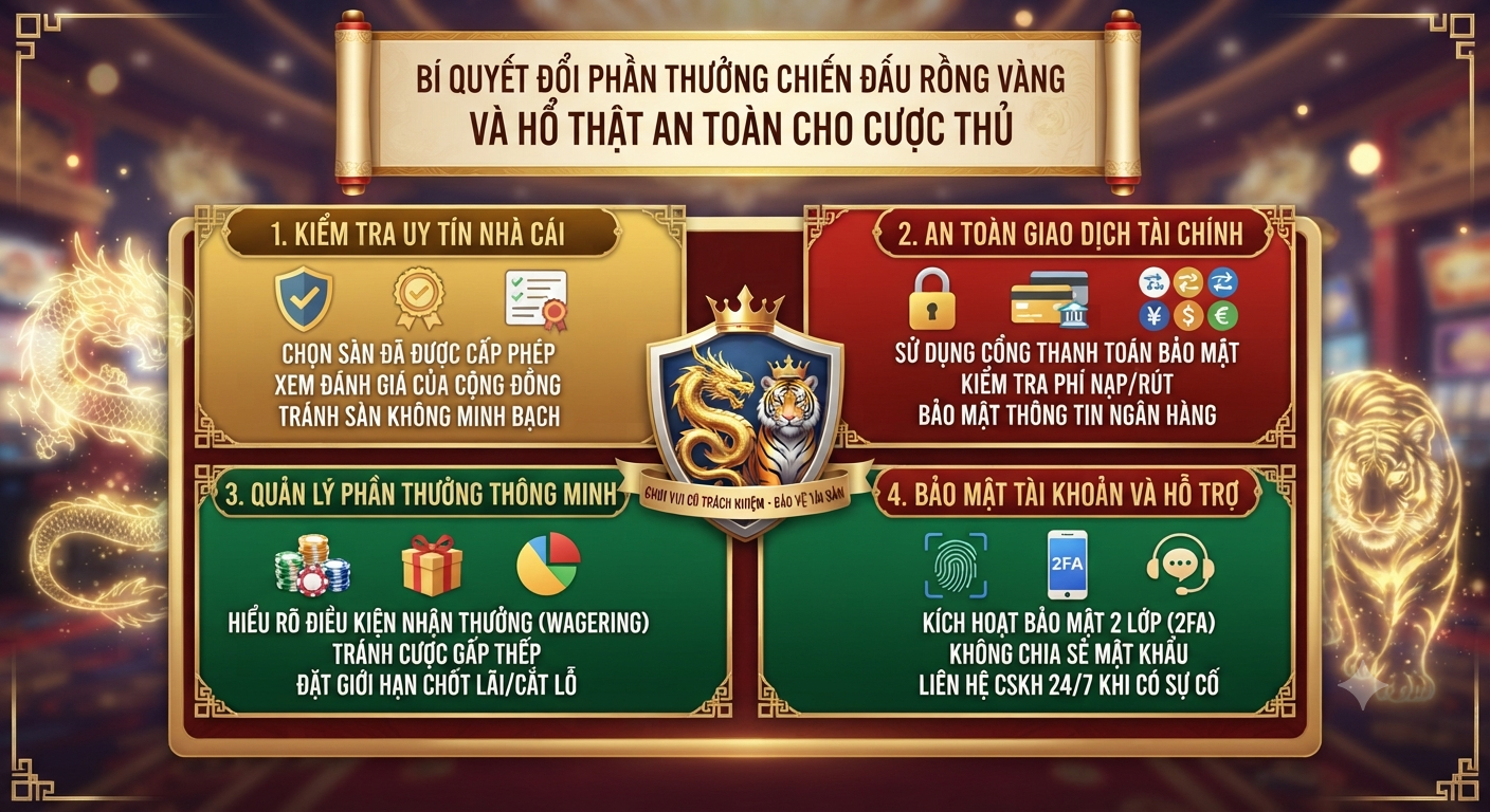 đổi phần thưởng chiến đấu rồng vàng và hổ thật